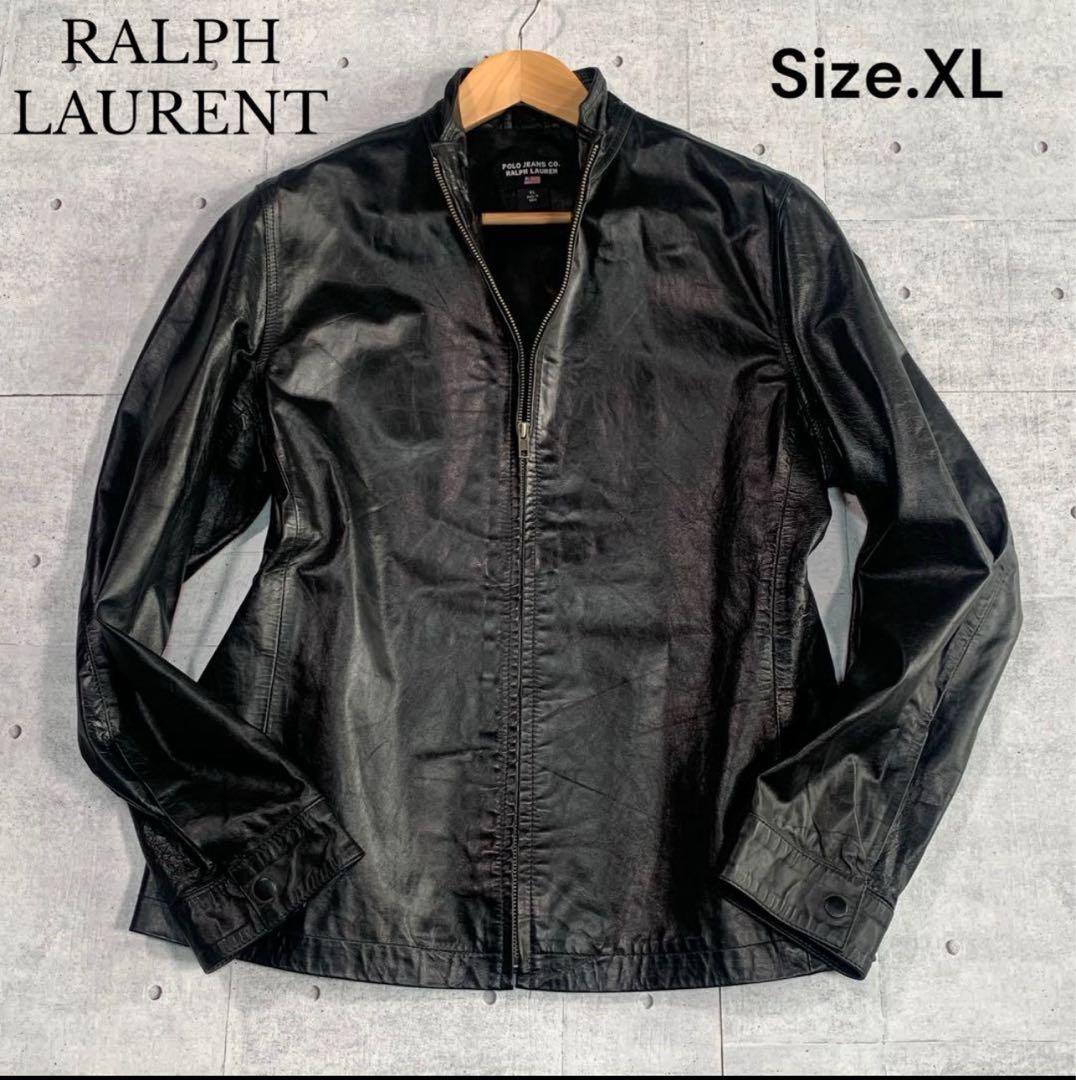 【希少サイズXL】RALPH LAURENT ラルフローレン シングルライダース