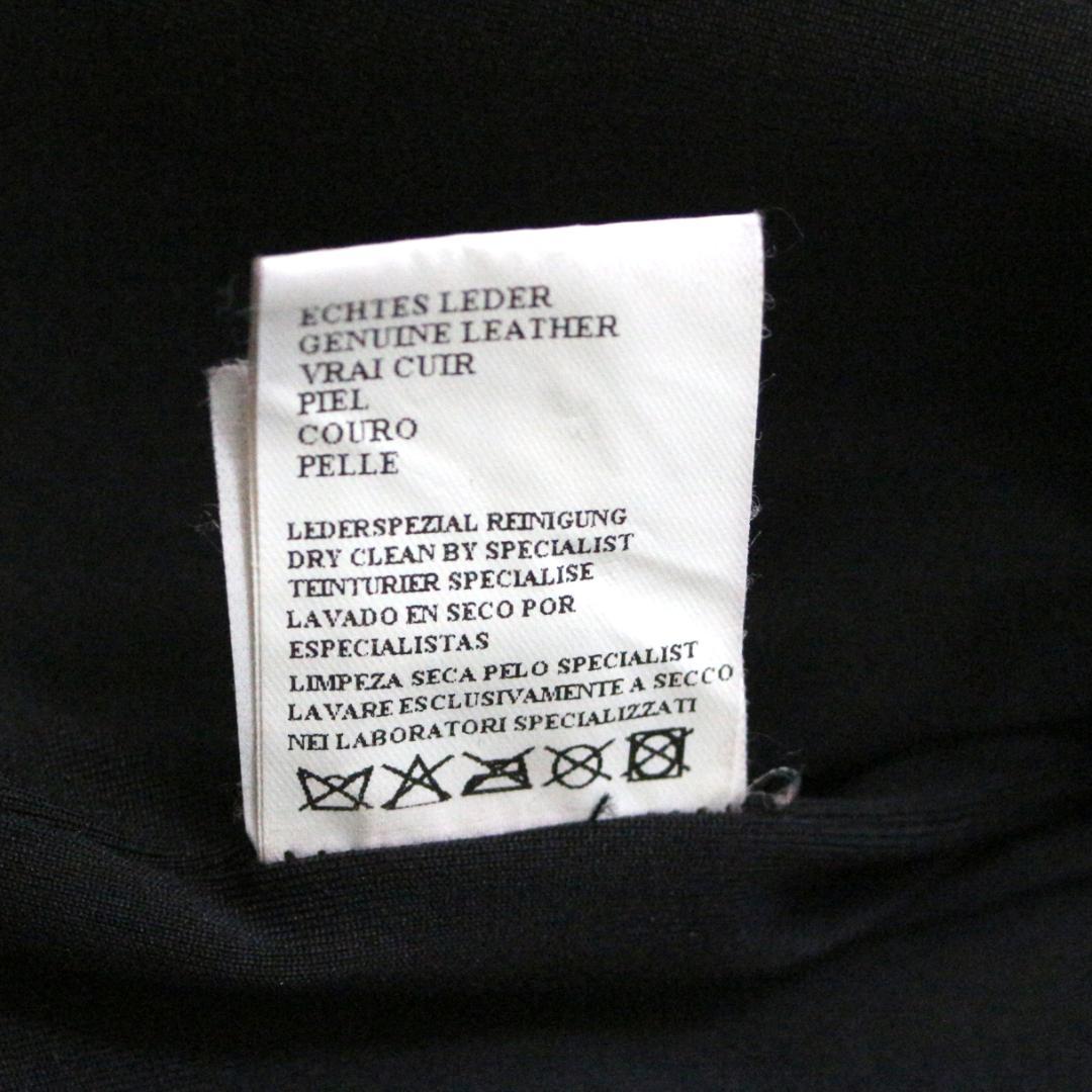 ARMANI COLLEZIONI レザージャケット 黒 50 XL シングル
