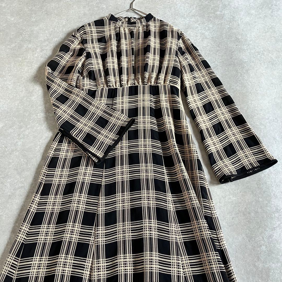 美品 CLANE CHAIN CHECK ONEPIECE ワンピース 2023
