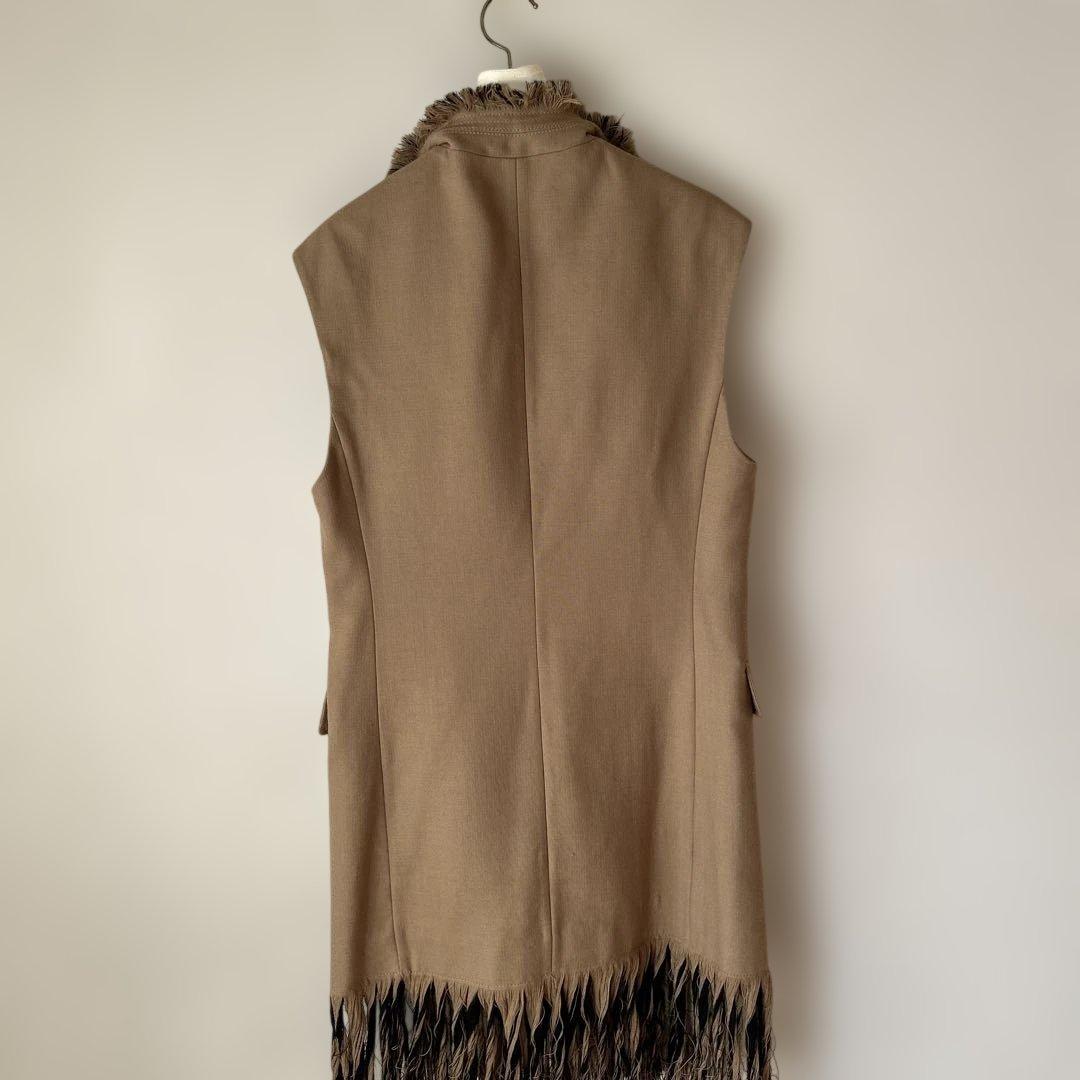 【美品】3.1 phillip lim/フリンジベストワンピース