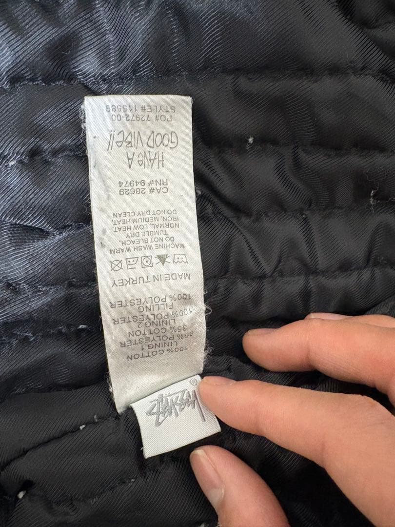 ジャケット・アウター STUSSY CANVAS INSULATED WORK JACKET