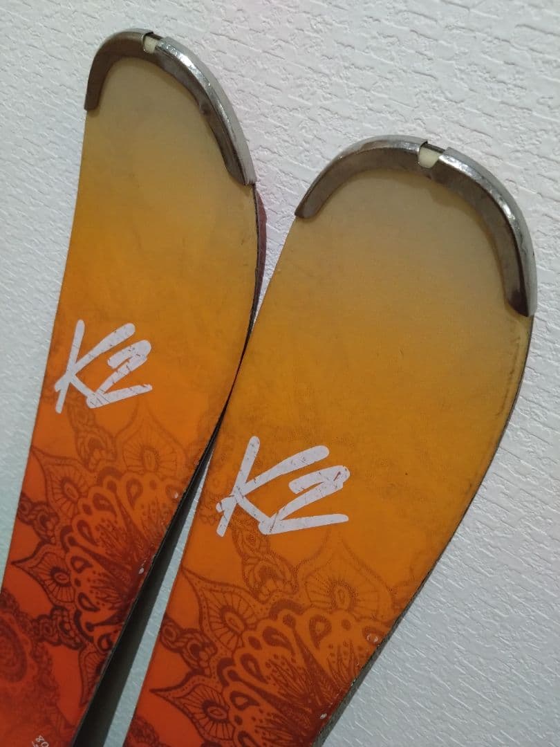 スキー板　149cm　ケーツー　ストック　セット