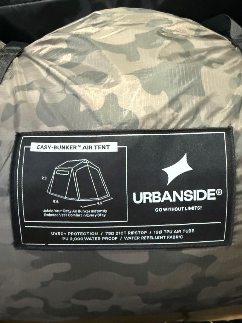 【限定】URBANSIDE EASY BUNKER エアーテント フルセット