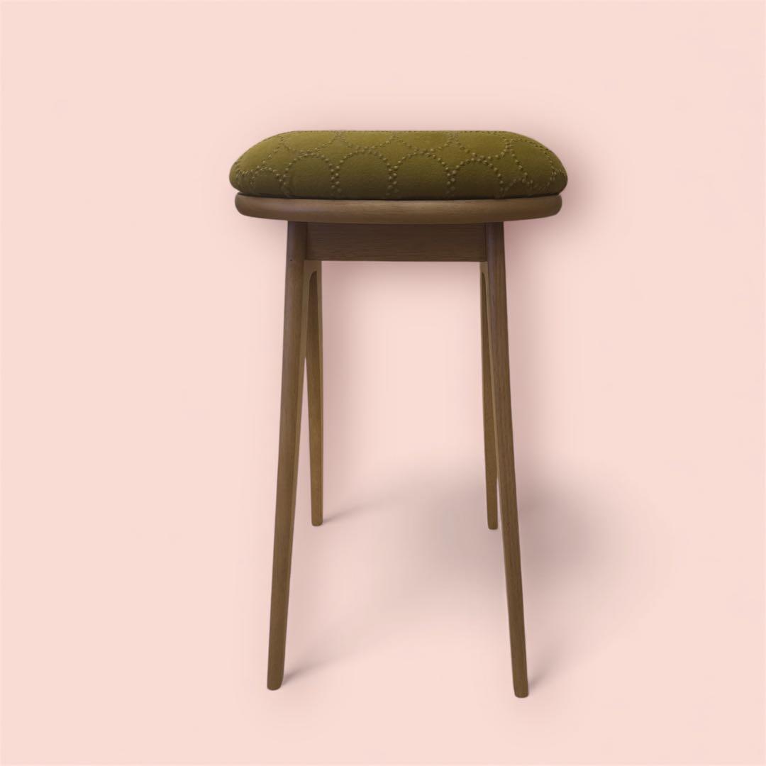 ミナペルホネン使用スツール　ハイスツール　イス　チェア　キッチンスツール　家具