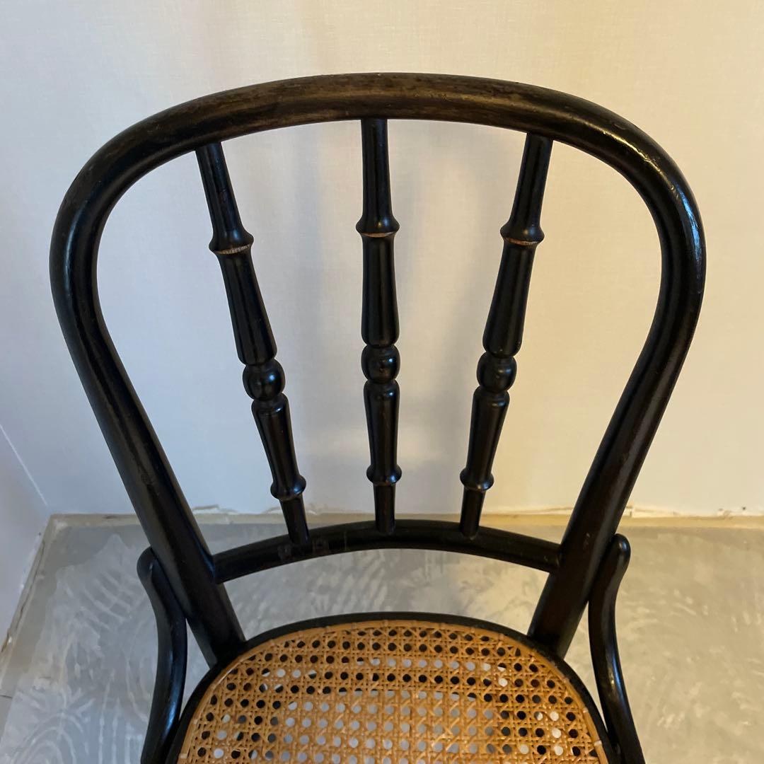 ★アンティーク品★FISCHEL ベントウッド ラタンシートチェア②