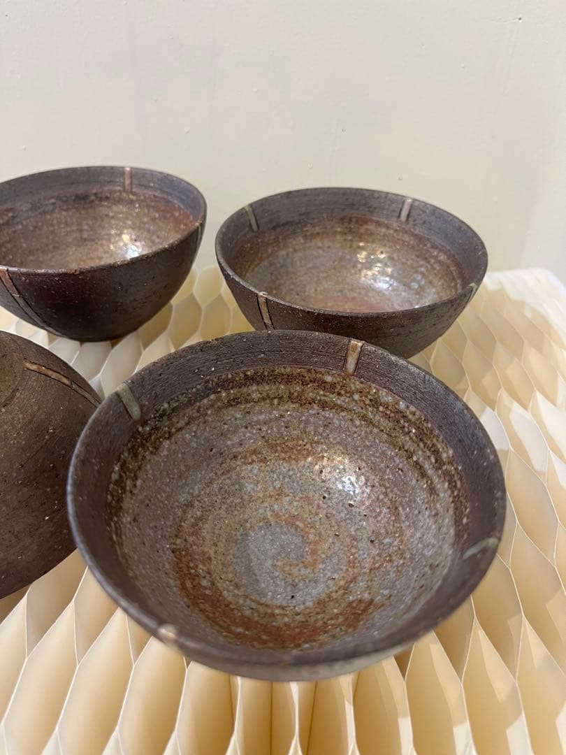 萬井護 象嵌 小鉢 4客セット