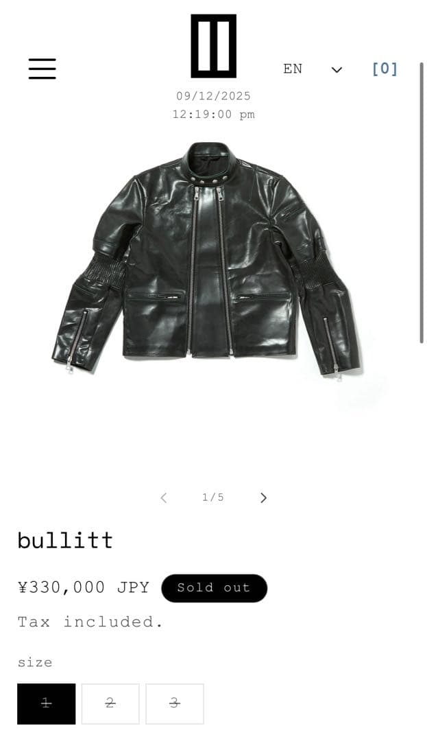 ジャケット・アウター DAISUKE TANABE / BULLITT SIZE 2