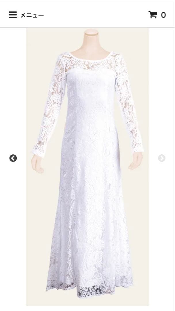 お値下げ　makamaka Lihilihi 総レースドレス　美品