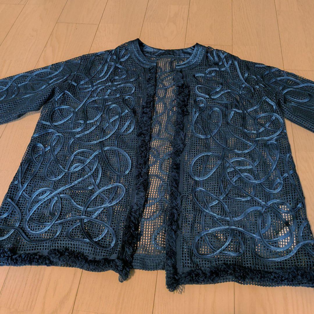 Ameri　MEDI TAPE EMBROIDERY MESH JACKET