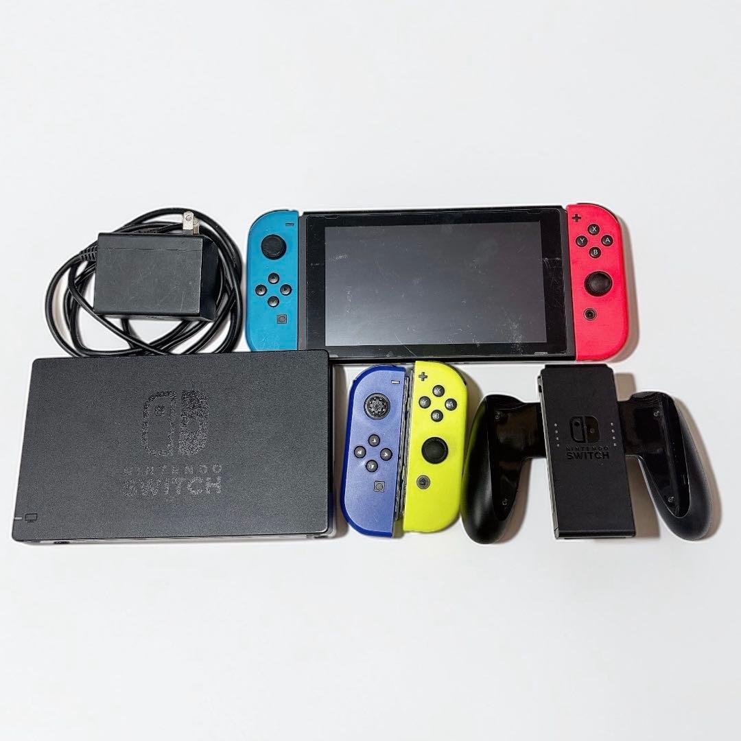 Nintendo Switch 本体セット Joy-Con4個 ドック付