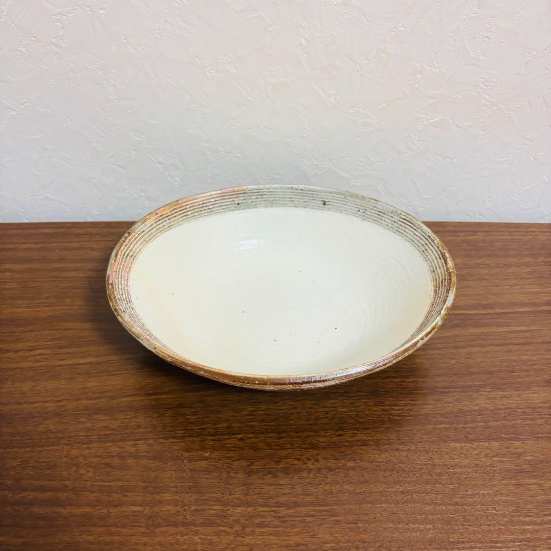 【2点セット】　古谷製陶所　渕荒横彫　楕円深皿　大　カレー皿　古谷浩一　信楽焼