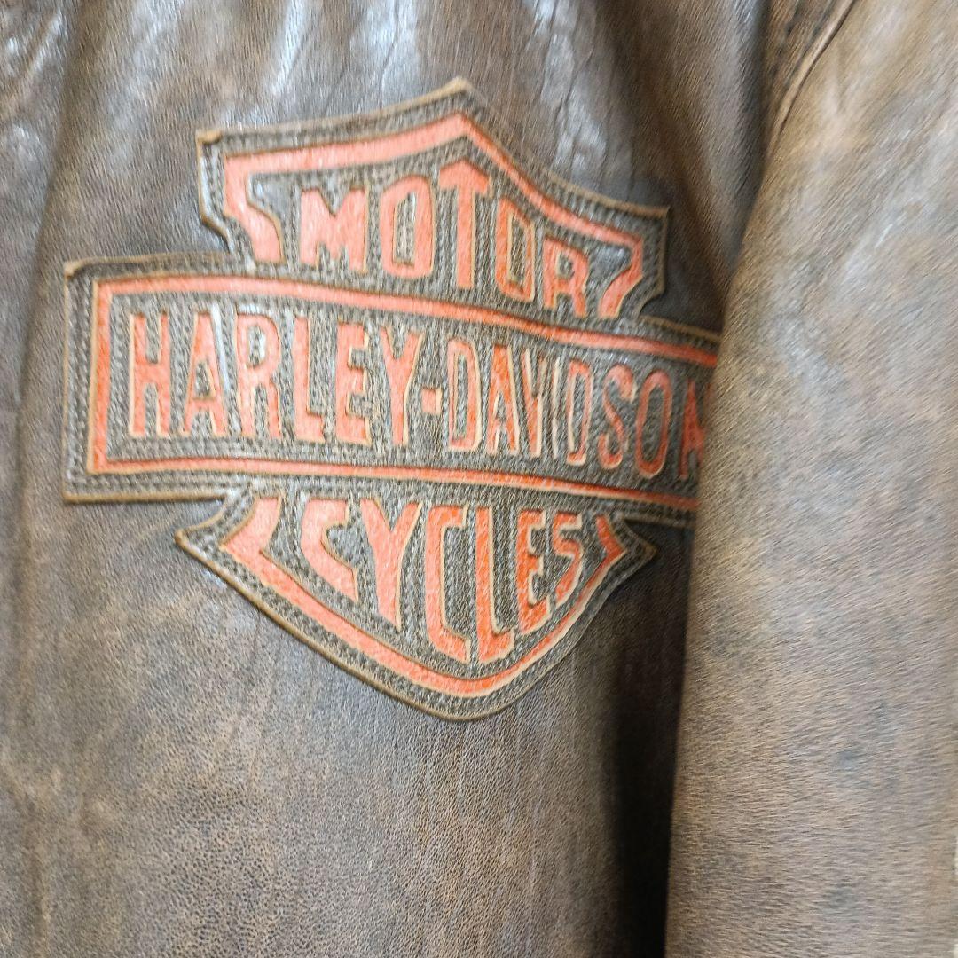 HARLEY-DAVIDSON レザージャケット ブラウン