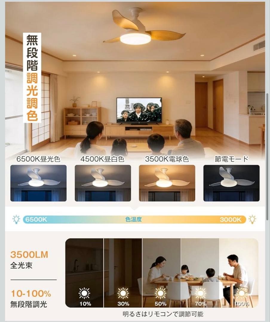 シーリングファンライトa LED 【2026 限定モデル・3重のセーフティ構造