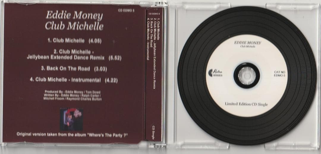 Eddie Money　Club Michelle　貴重CDシングル