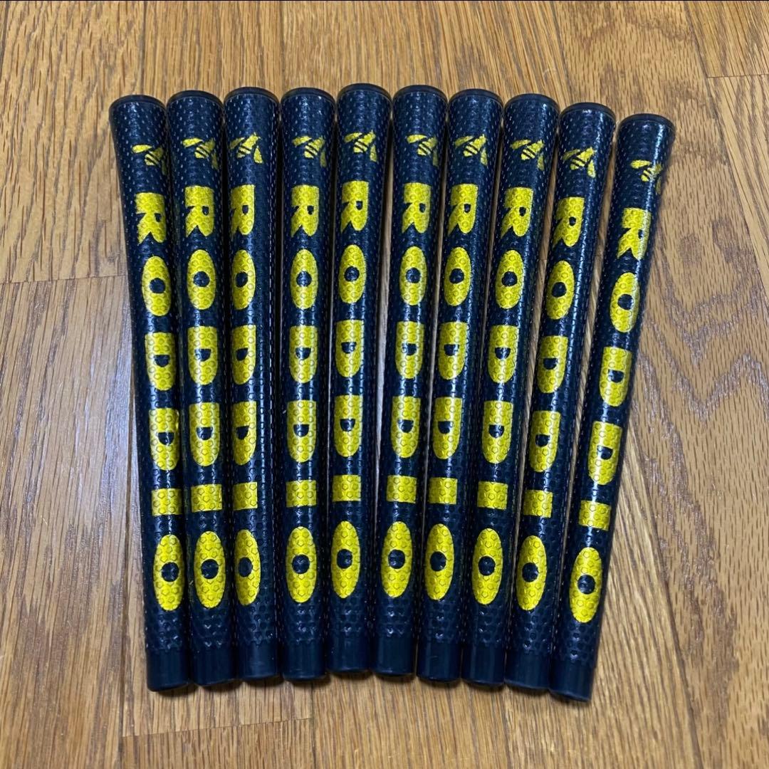 RODDIO グリップ ブラック ゴールド 10本セット ゴルフグリップ【新品】