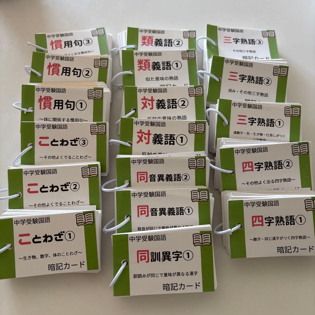 ほぼ未使用✩中学受験国語の重要語句セット