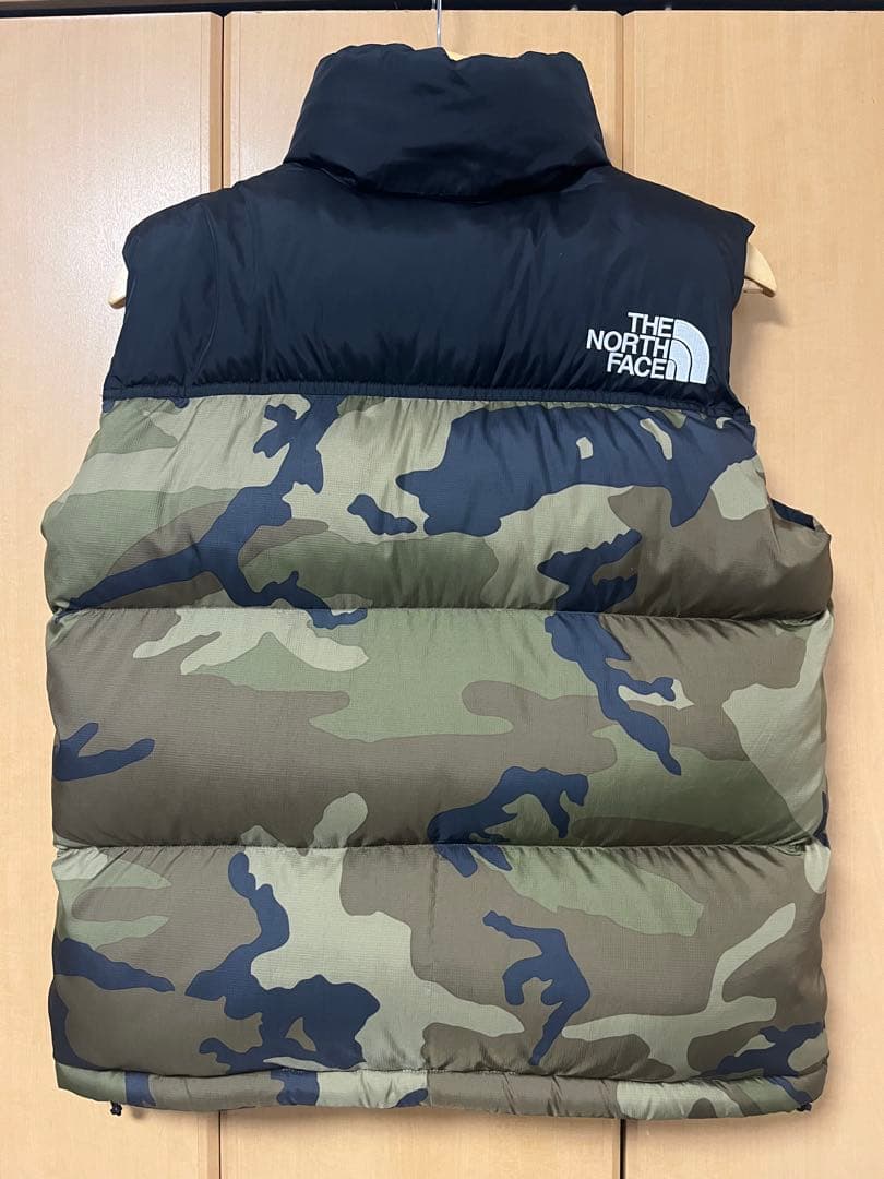THE NORTH FACE カモフラージュ ダウンベスト S