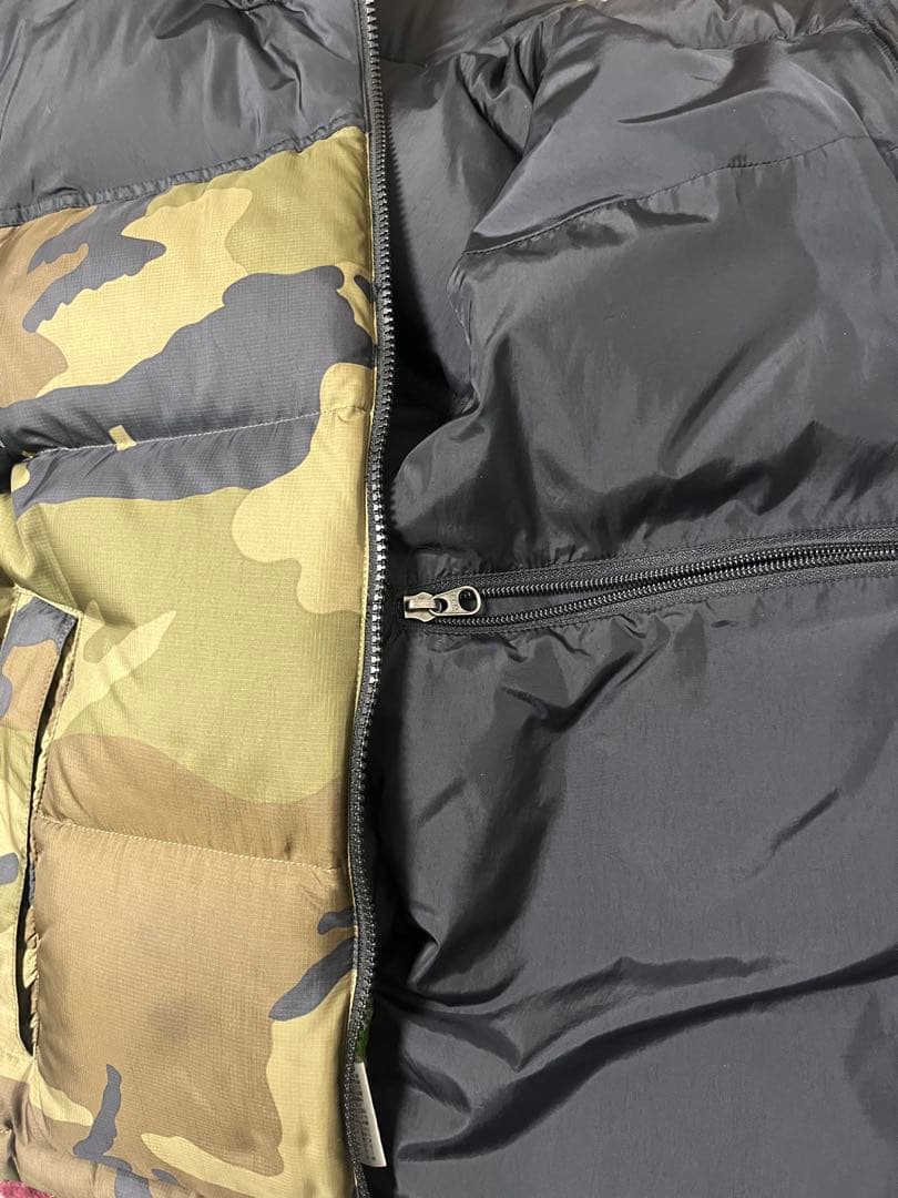 THE NORTH FACE カモフラージュ ダウンベスト S