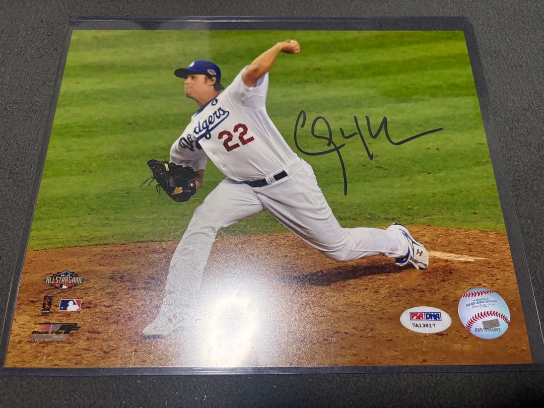 Clayton Kershaw クレイトン•カーショウ　直筆サインフォト