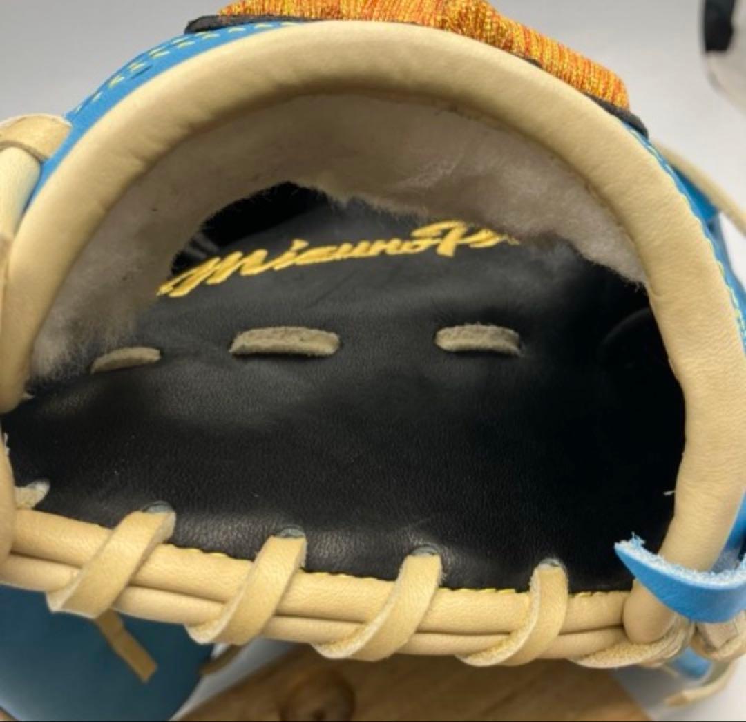 ミズノプロ 軟式オーダーグローブ 投手用 スカイブルー　今永モデル5ミリ小　新品