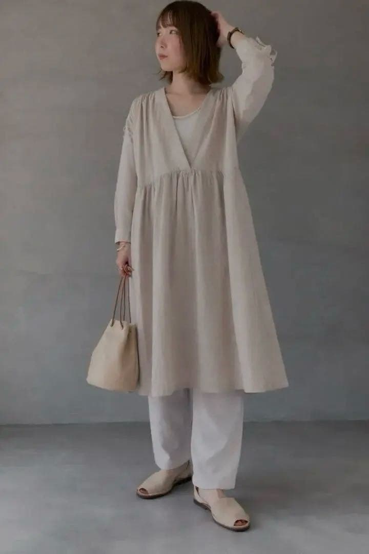 evam evaエヴァムエヴァcotton one pieceコットンワンピース
