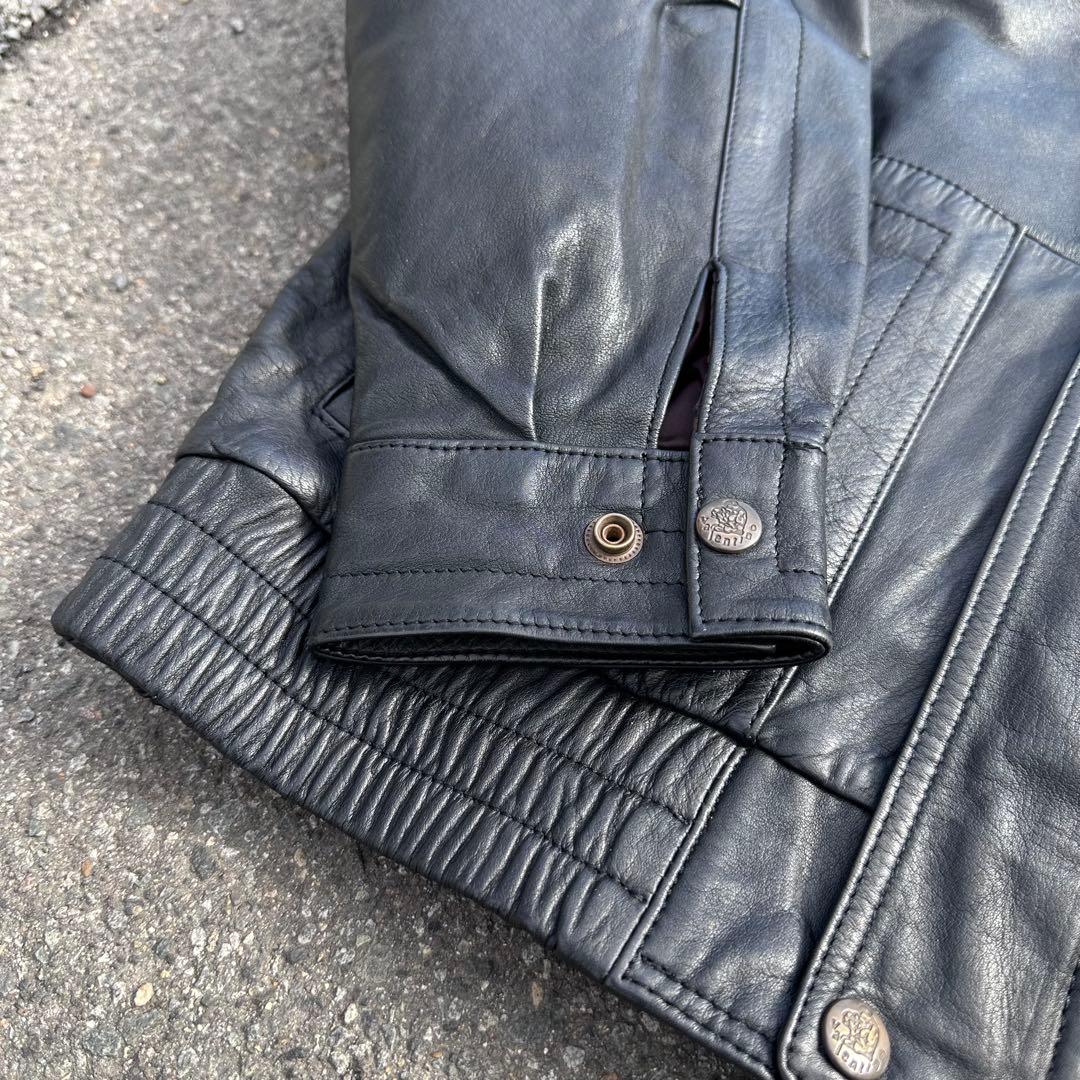 【美品】 Valentino uomo レザーブルゾン old 黒 最終値下げ