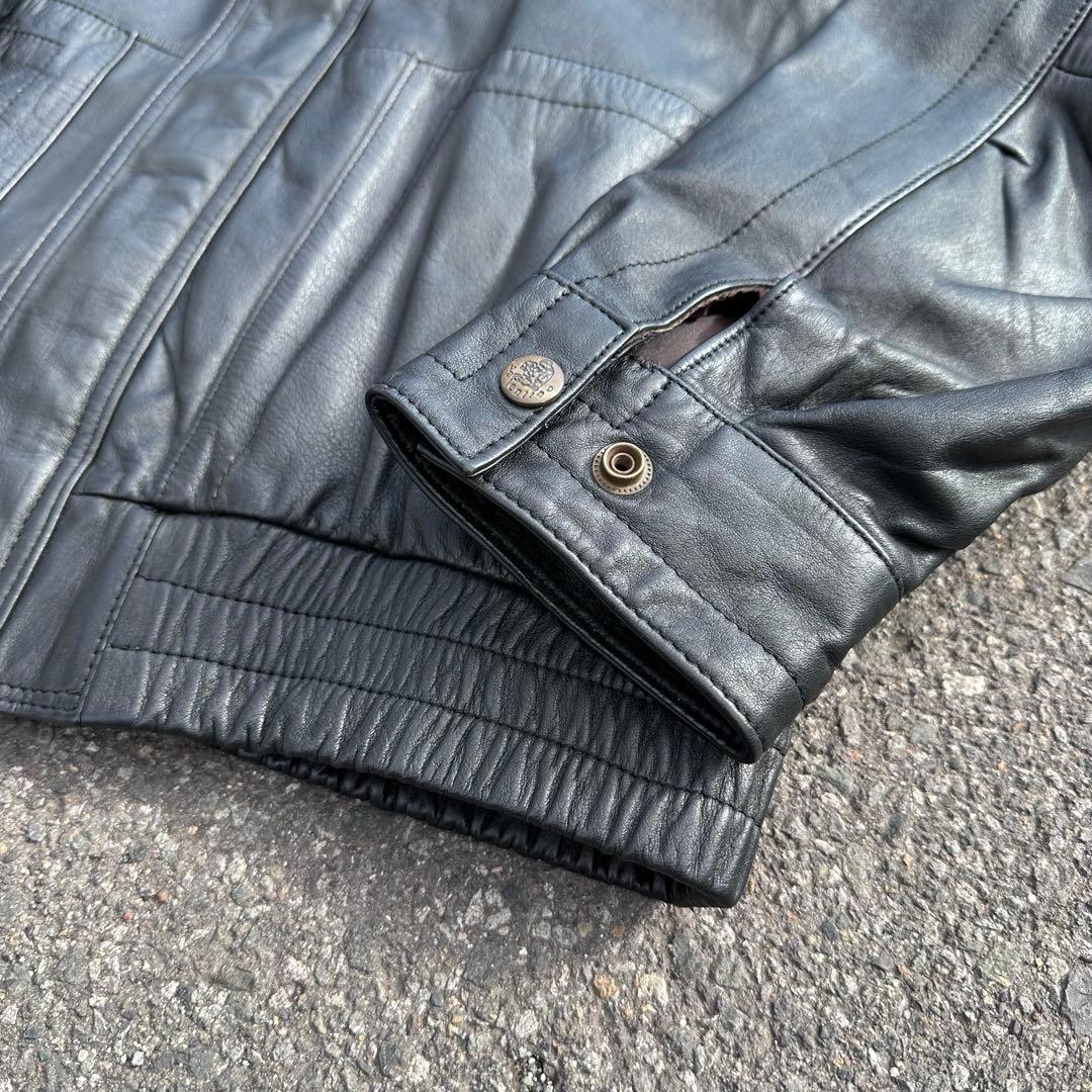 【美品】 Valentino uomo レザーブルゾン old 黒 最終値下げ