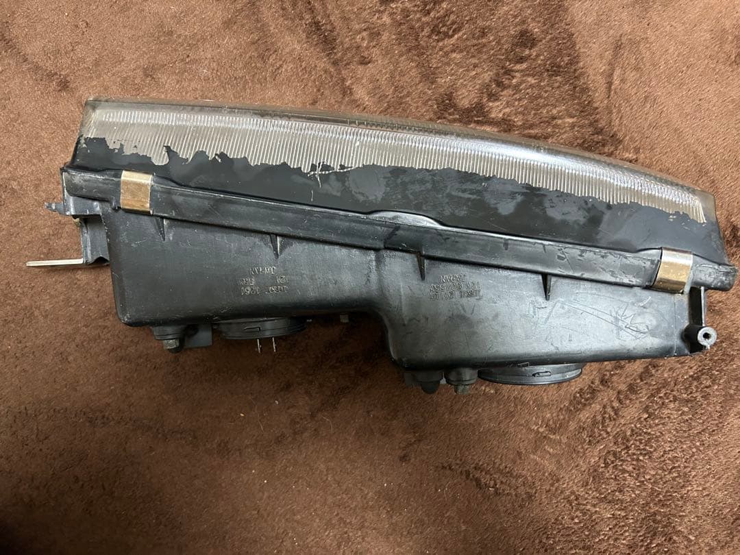 稀少！　S13シルビア　純正角目ヘッドライト　左右セット　新品バルブ付き