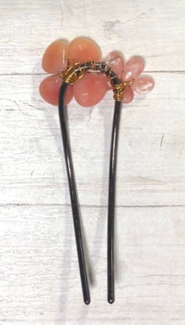 【新品・未使用】コレットマルーフ　ヘアピン　Uピン　フラワー　２つのお花　美品