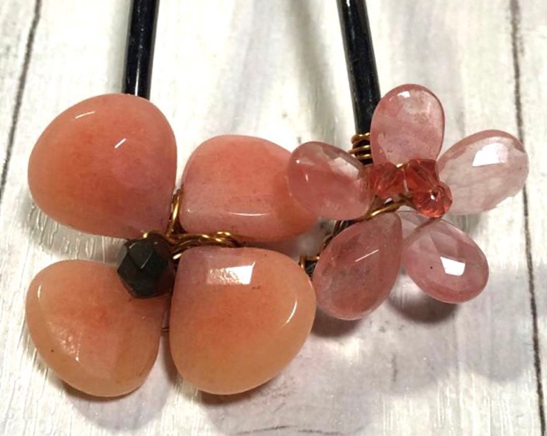 【新品・未使用】コレットマルーフ　ヘアピン　Uピン　フラワー　２つのお花　美品