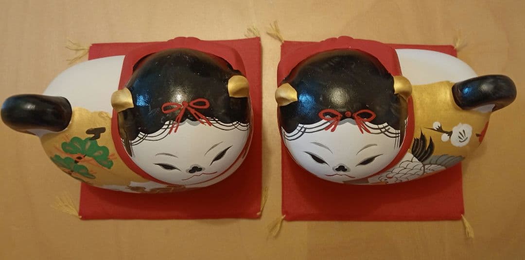 【新品・非売品】下鴨神社 鴨の御伽犬（一対）置物 縁起物 箱付き♥