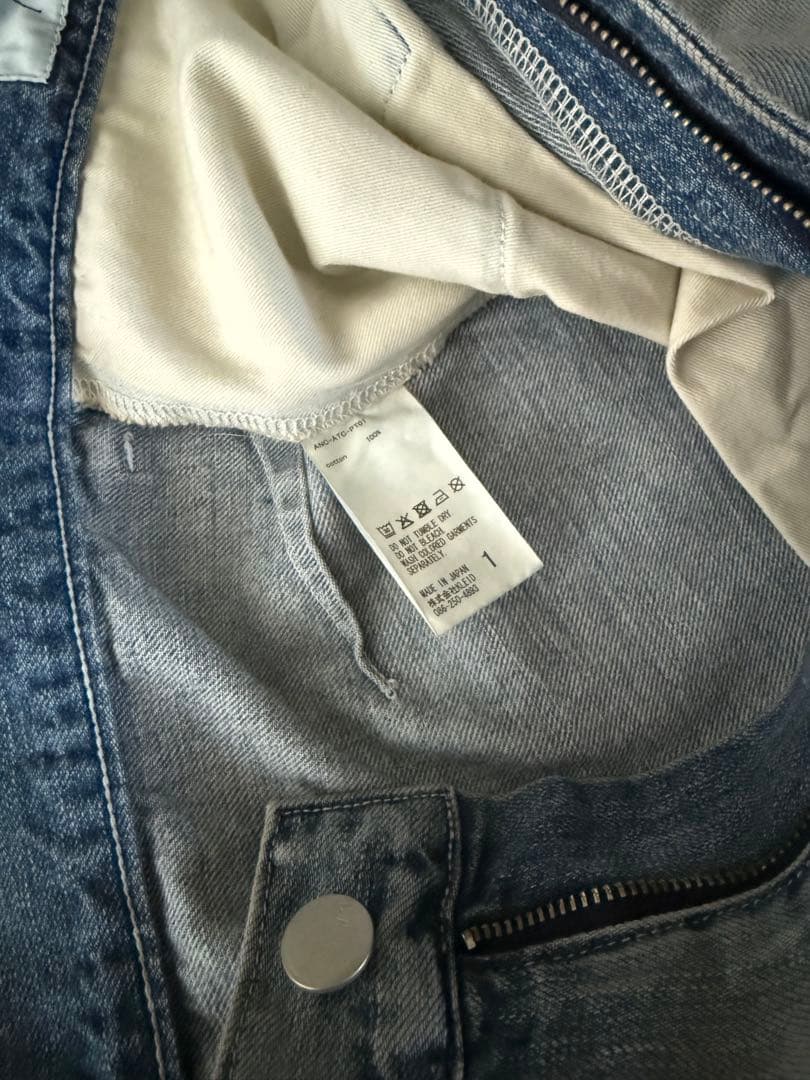 パンツ ANCELLM #08DENIM WIDE SLACKS size 1