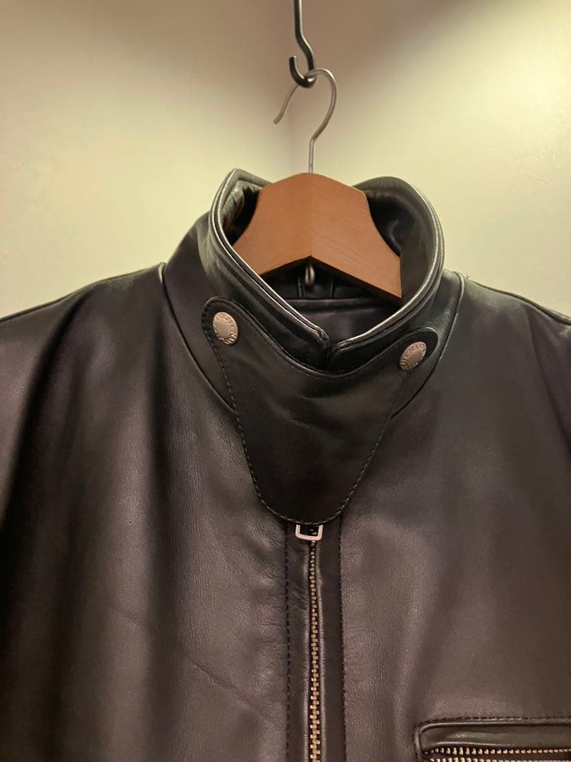 南海部品シングルライダースジャケット　XL