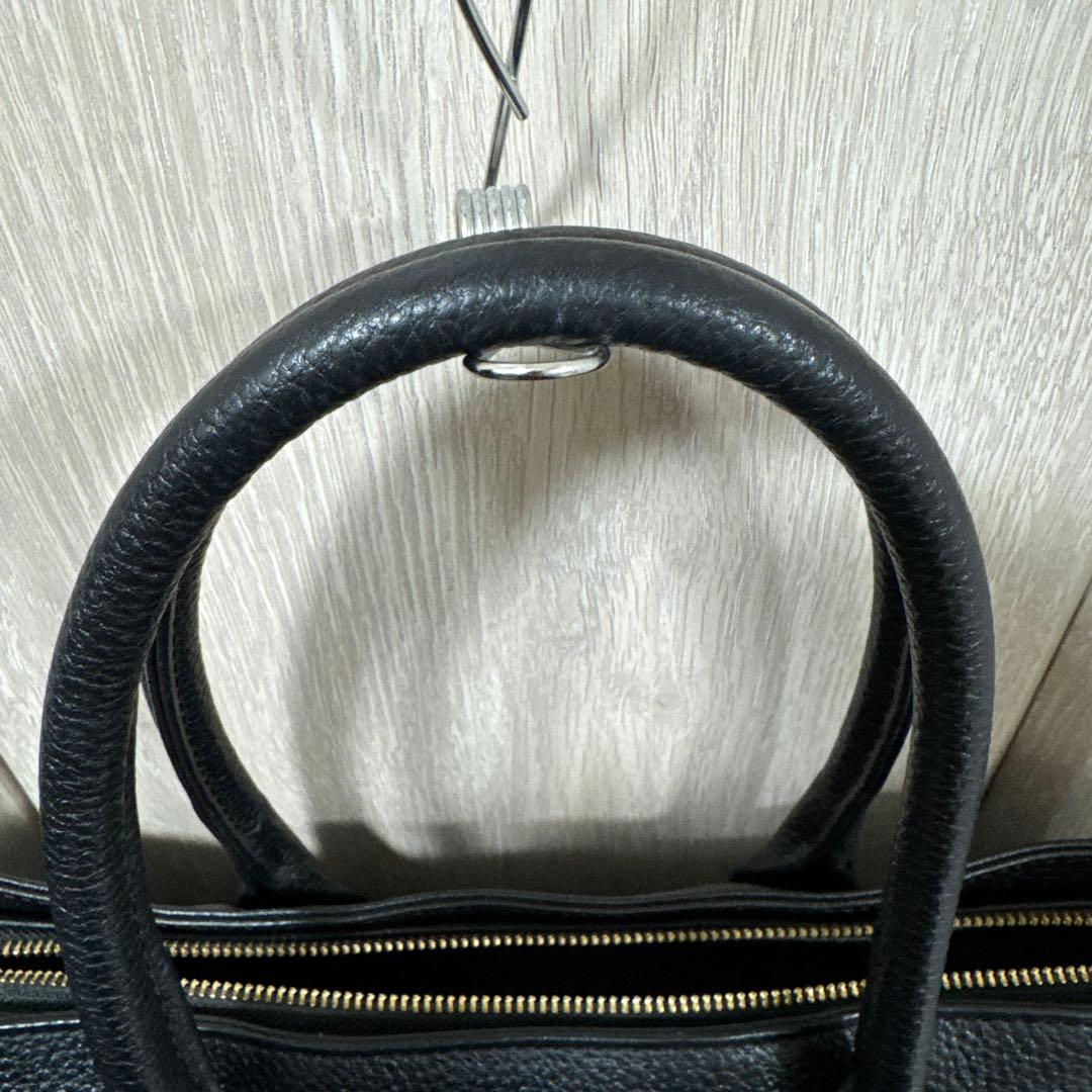 HushTug ハッシュタグ トートバッグ レザー ビジネスバッグ ブラック