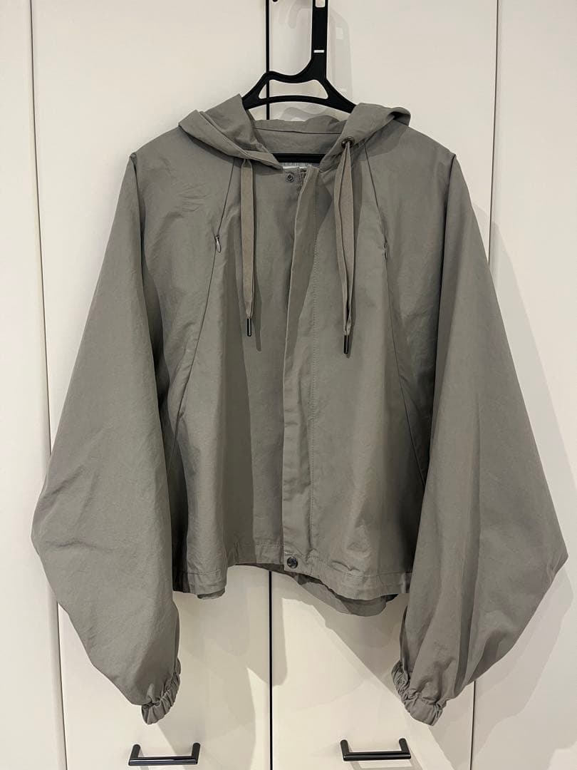 ギャルリーヴィー シルクブレンドオックス フーデッドブルゾン