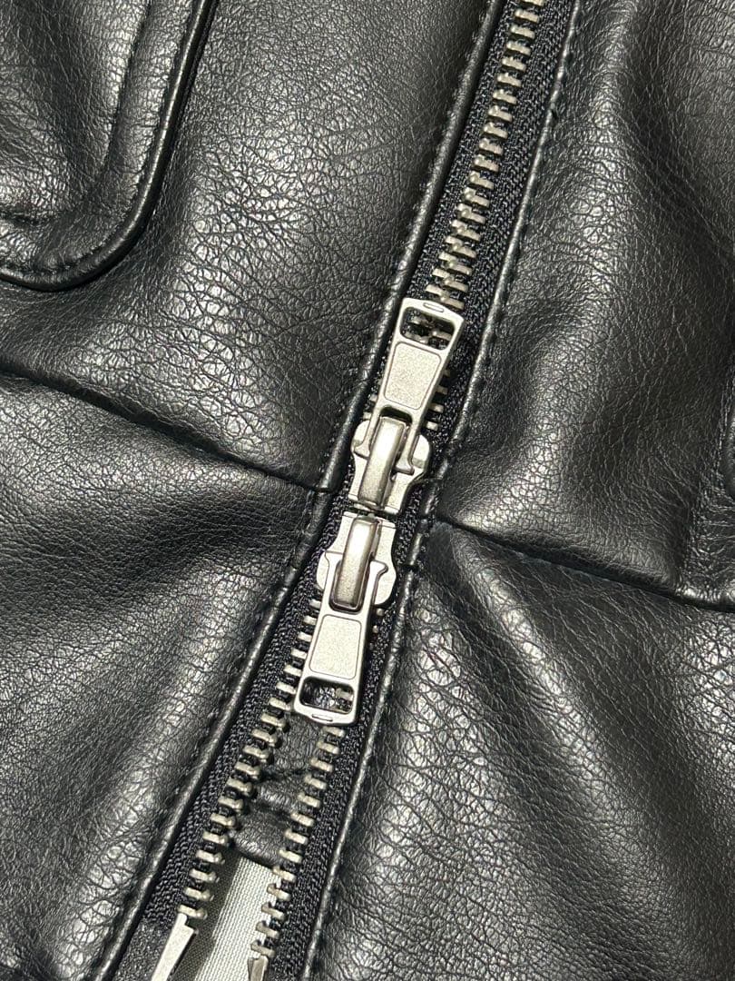WYM 襟ボア ARTIFICIAL GRAIN FLIGHT BLOUSON