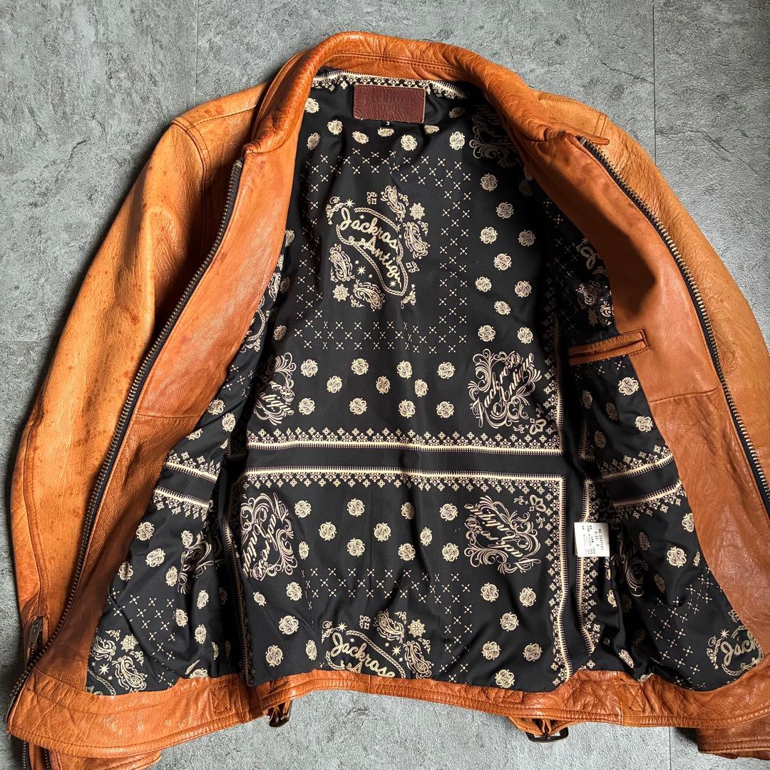 00s JACKROSE シングルライダースジャケット 山羊革 お兄系 y2k
