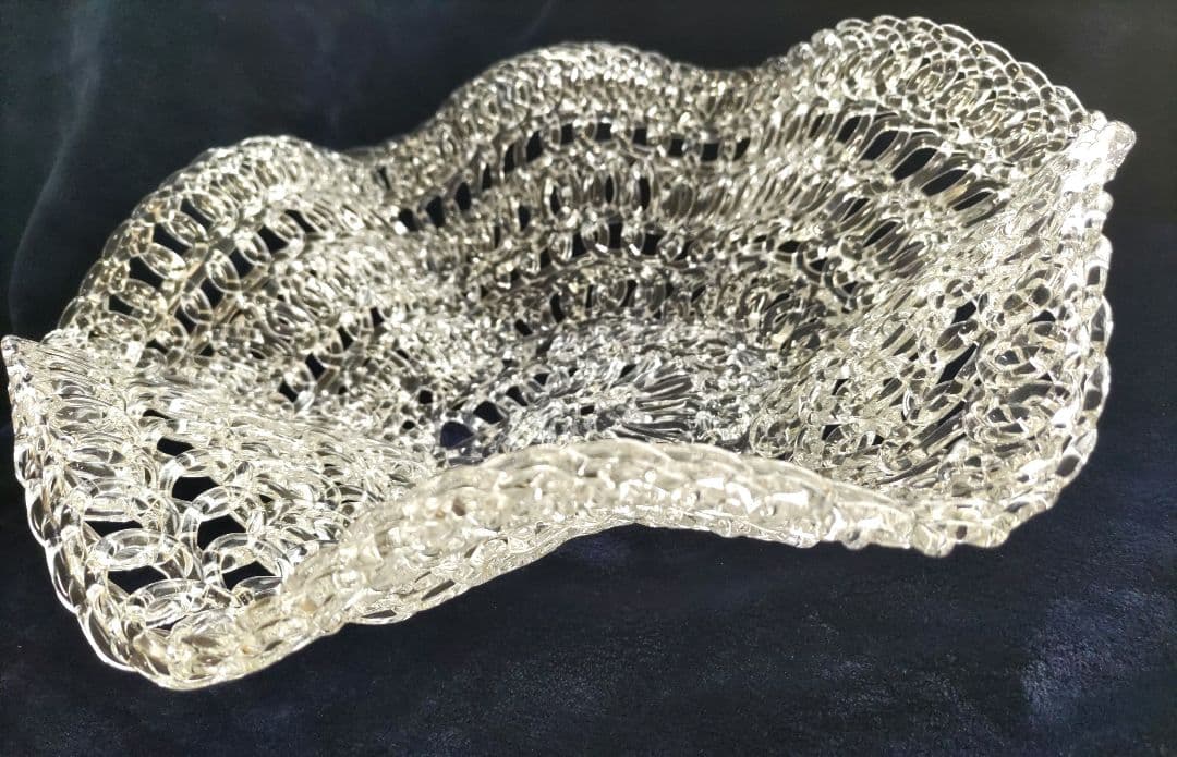 アデリア クリスタル フルーツバスケット ガラス工芸品