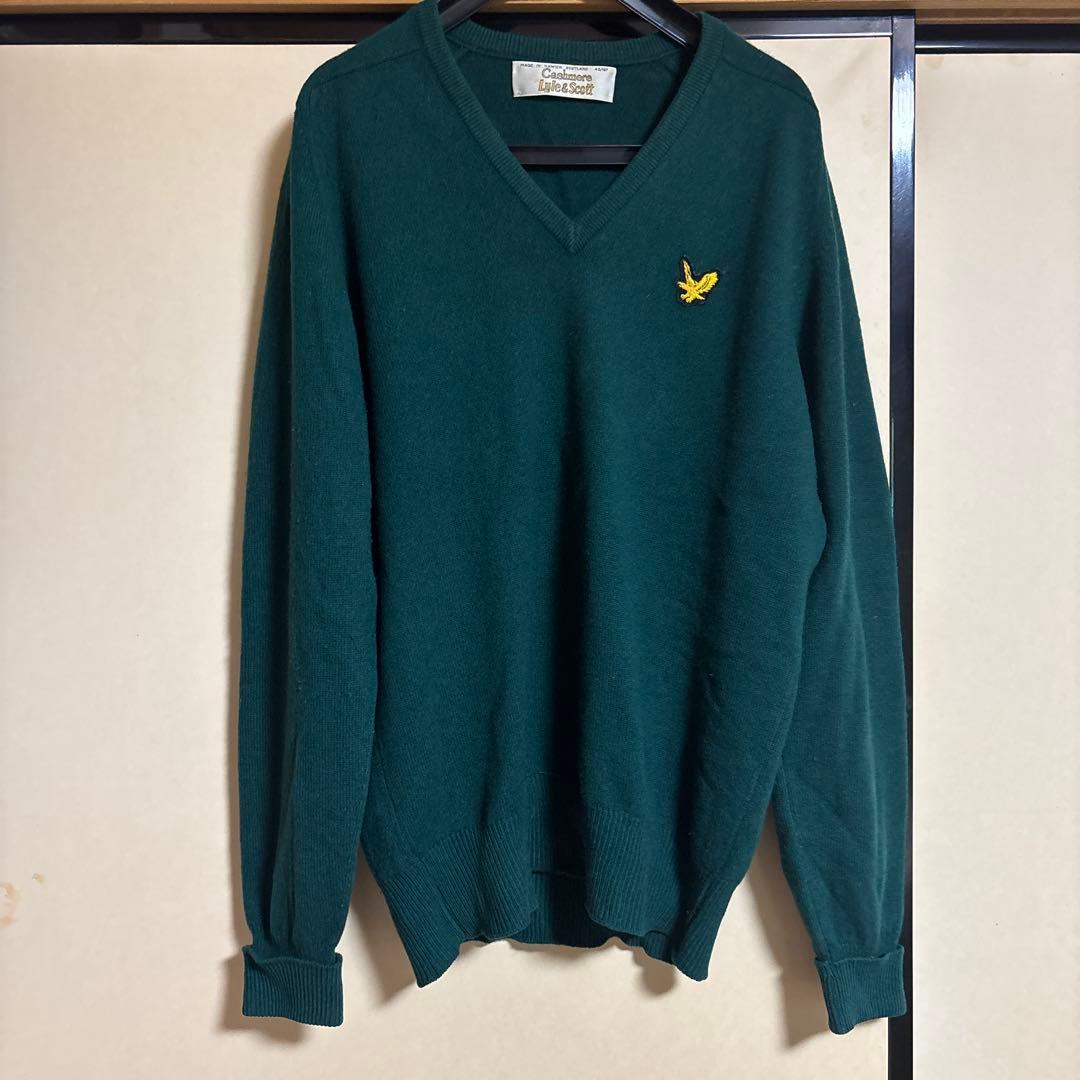 Lyle & Scott カシミヤ Vネックセーター