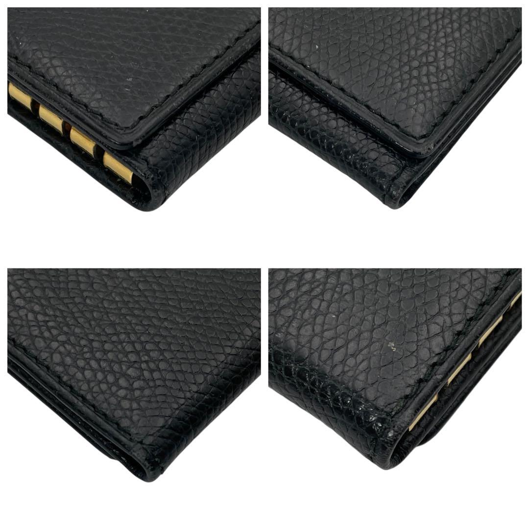 美品! LOEWE ロエベ レザー 6連キーケース ブラック