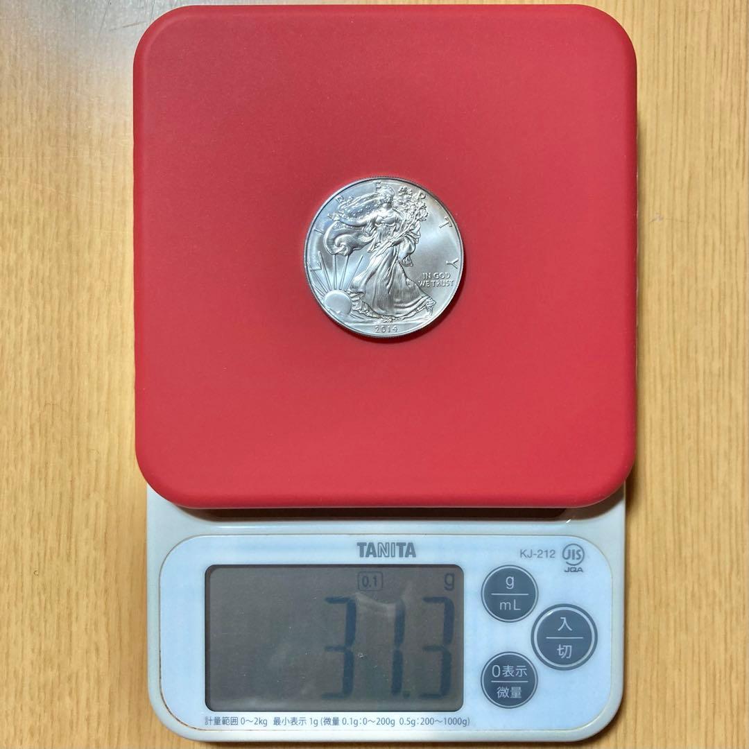 アメリカ　イーグル銀貨　1オンス　31.3g　2014　ケース付