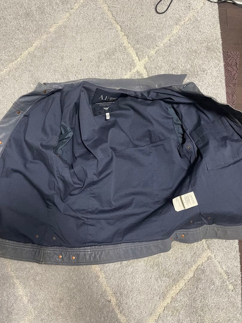 archive ARMANI JEANS レザートラッカージャケット