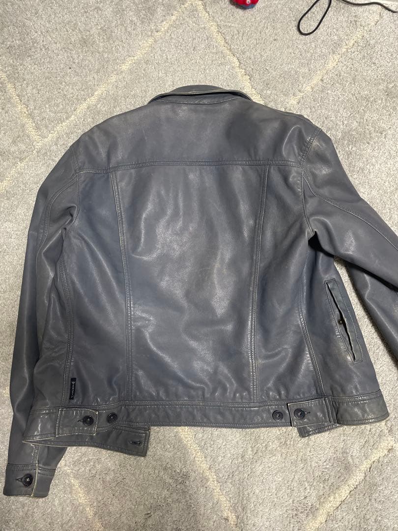 archive ARMANI JEANS レザートラッカージャケット