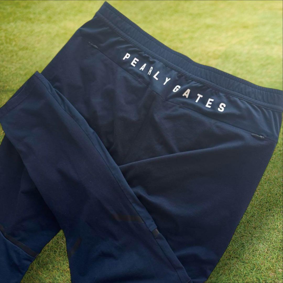 パーリーゲイツ　パンツ　紺　ネイビー　XL〜XXL相当 ジャージ　ジョガー　6