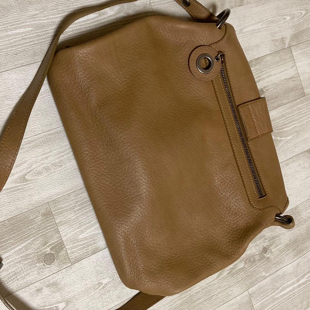 マルニ　3way ベージュ レザー バッグ MARNI
