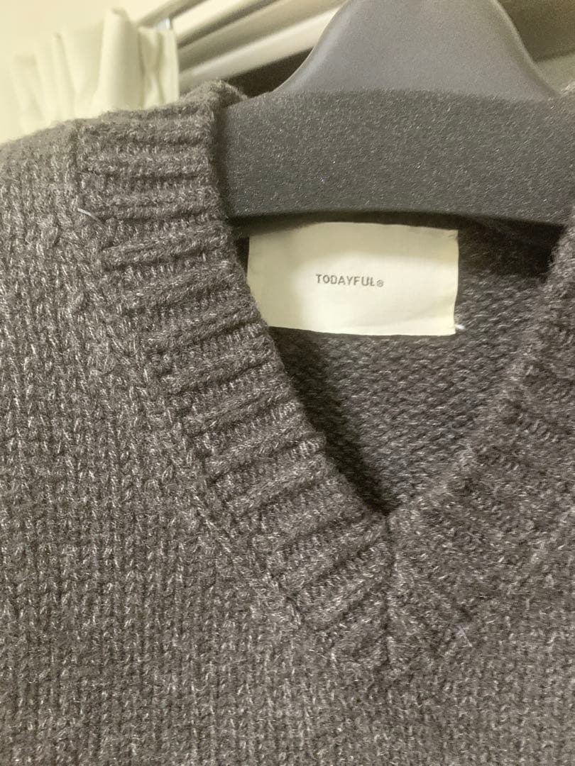 トゥデイフル Melange Knit Vest メランジニットベスト
