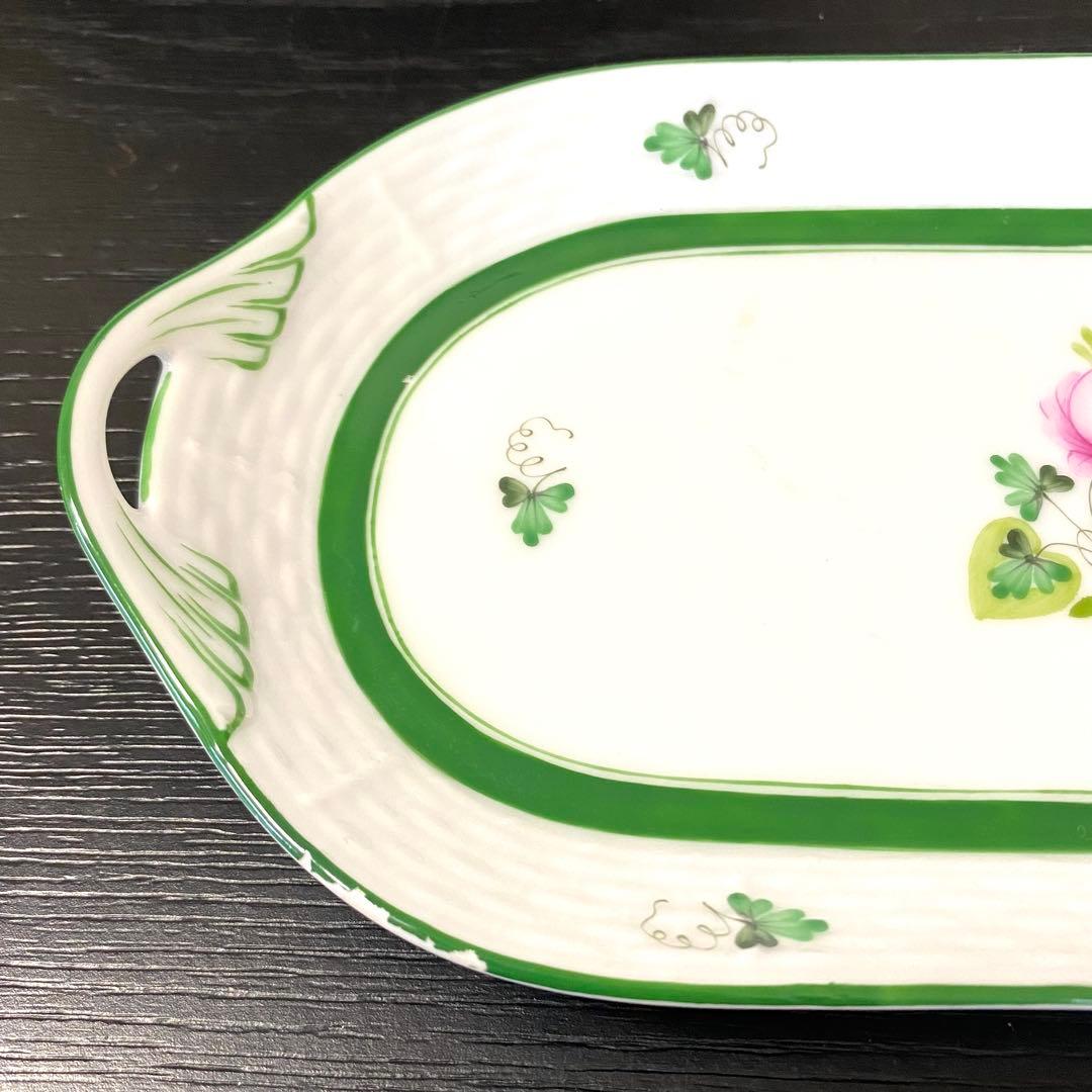 HERENDウイーンの薔薇　サンドイッチプレート23cm 剥がれあり