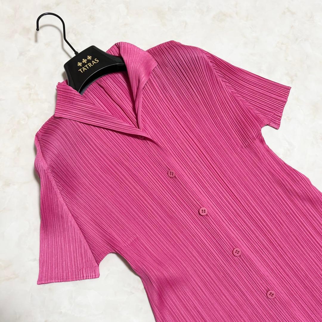大きいサイズ✨極美品 PLEATS PLEASE シャツワンピース ロング 5