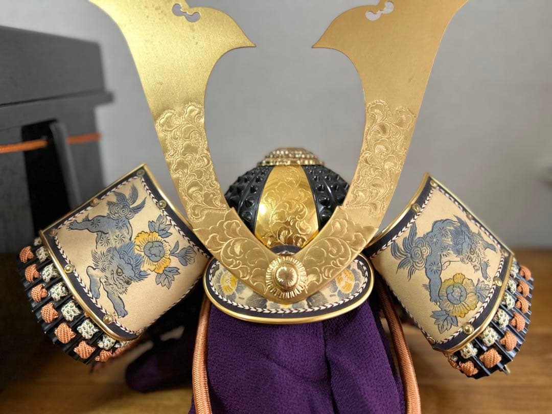美品✨兜　五月人形　初節句　鍬形金具兜　 大越忠保作　送料込　かぶと