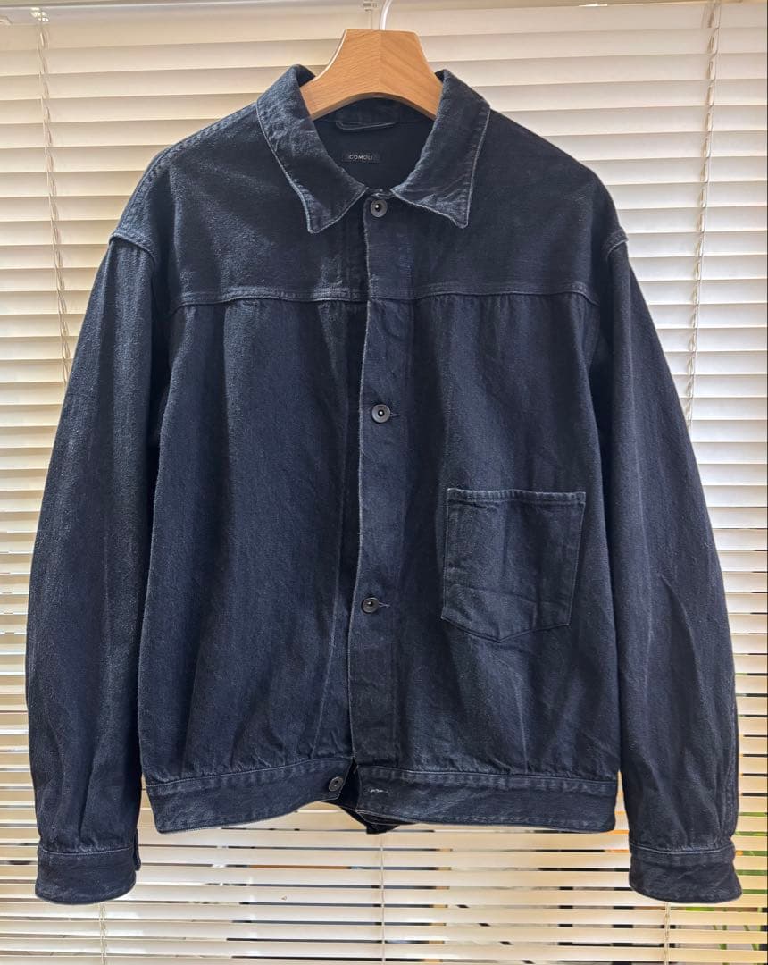 comoli 24ss デニムジャケット black size3